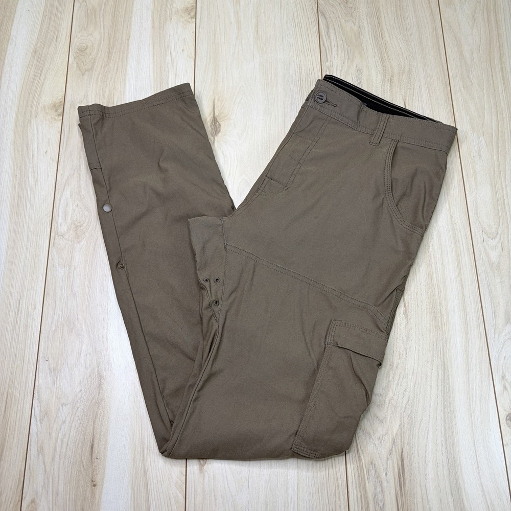 prAna Men's Stretch Zion Slim Pant Beige Size 34x34 Outdoor Hiking